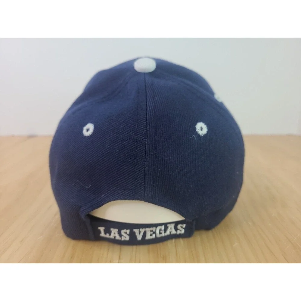 Golden Lion Baseball Cap Las Vegas Logo‎ Style Embroidered Dark Blue Strap Back